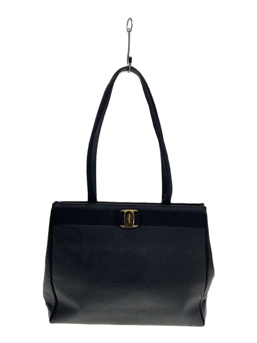 Salvatore Ferragamo Tote Bag Leather Black
